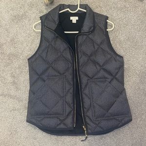 Quilted J.Crew Vest Grey